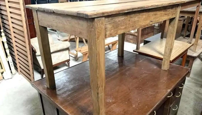 Mesa De Cocina C Cajon Rustica En Pino 2 - 06-12-2020