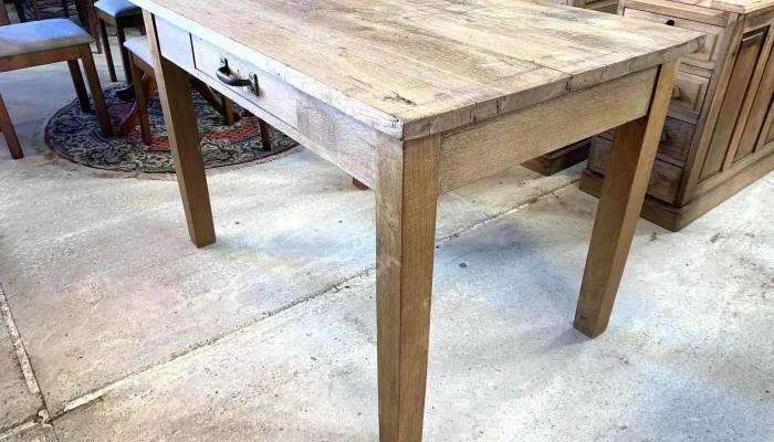 Mesa De Cocina En Roble Con Cajon 120 X 2 - 06-12-2020