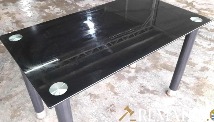 Mesa De Comedor Tapa De Vidrio Negra -  2 - 17-06-2021