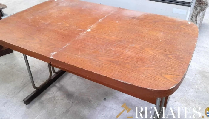 Mesa De Comedor Tapa Marron Base De Can 1 - 17-06-2021