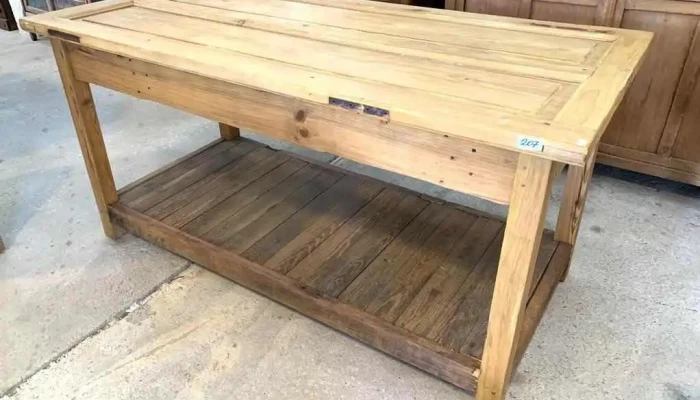 Mesa De Madera Patas De Pinotea Tapa De 1 - 06-12-2020