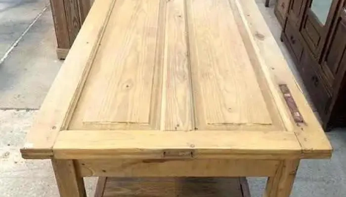 Mesa De Madera Patas De Pinotea Tapa De 2 - 06-12-2020