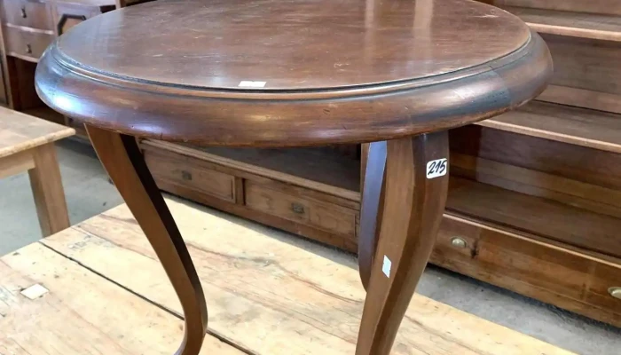 Mesa De Sala Francesa Tapa Circular 0,62 de diámetro X 0,55 de Alto