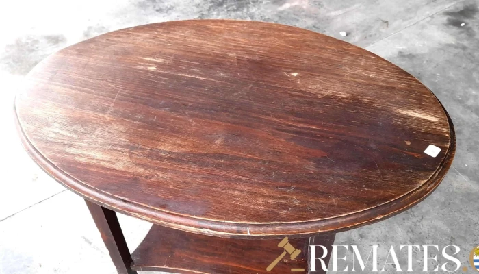 Mesa De Sala Oval En Madera Con Estante -  3 - 17-06-2021