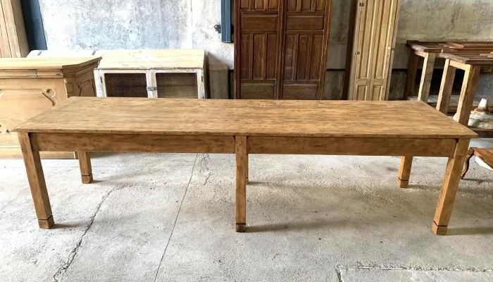 Mesa De Salon De 6 Patas En Pino Blanco 1 - 06-12-2020