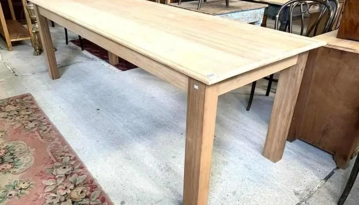 Mesa De Salon En Pino Brasil 2,42 X 0,85 X 0,80 Alto