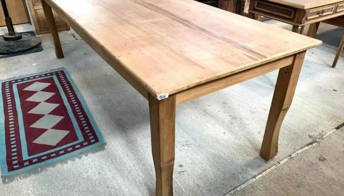 Mesa De Salon En Pino Brasil 2,44 X 0,90 X 0,78 Alto