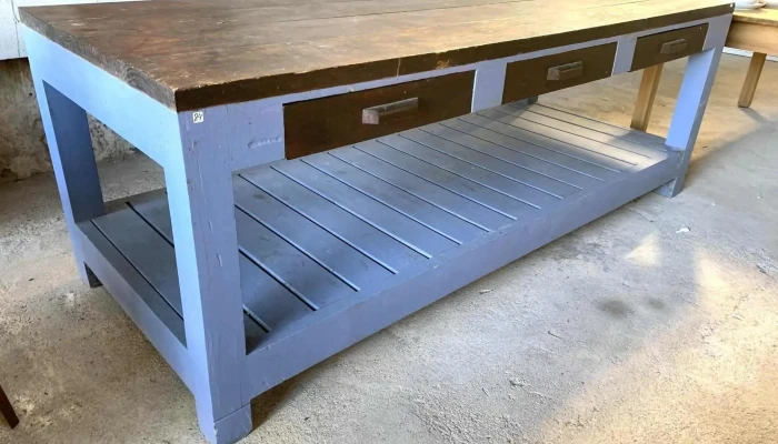 Mesa De Trabajo 3 Cajones  2,50 X 1 X 0,90