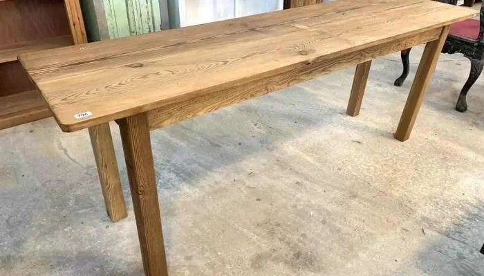 Mesa En Pinotea De Arrimo Auxiliar 2,10 X 0,57 X 0,77 Alto