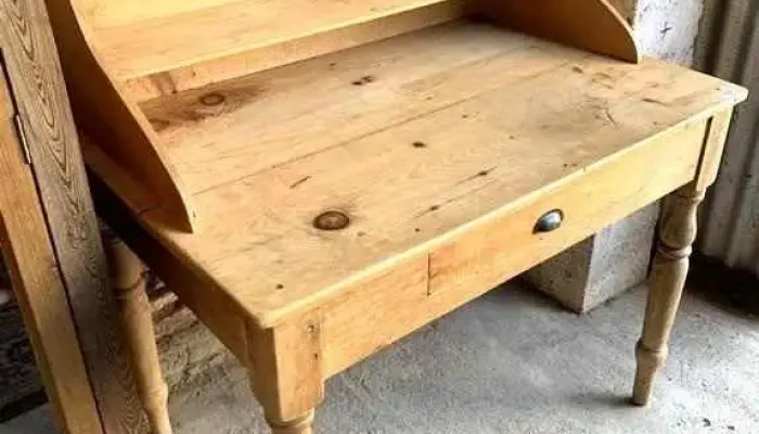 Mesa Escritorio En Pino Blanco Patas Tor 2 - 06-12-2020