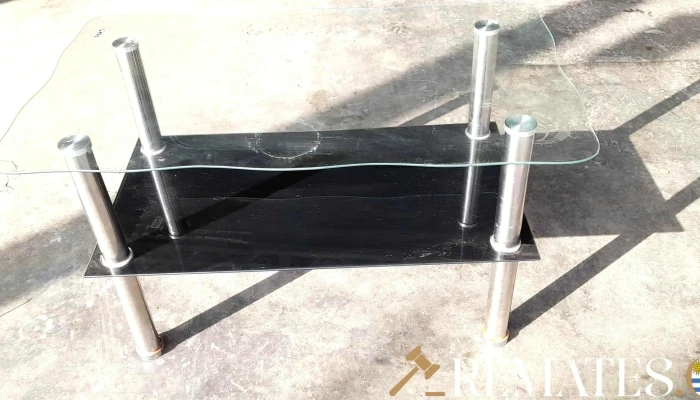 Mesa Ratona De 2 Niveles Tapa De Cristal 2 - 17-06-2021