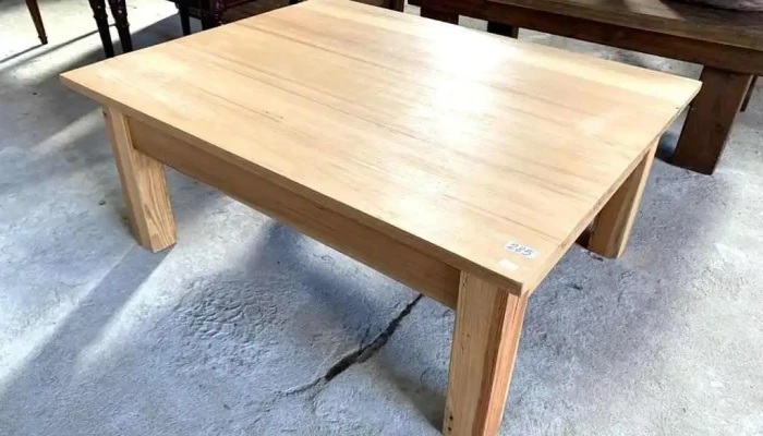 Mesa Ratona En Pino Brasil Y Pinotea 1,03 X 0,80 X 0,43 Alto