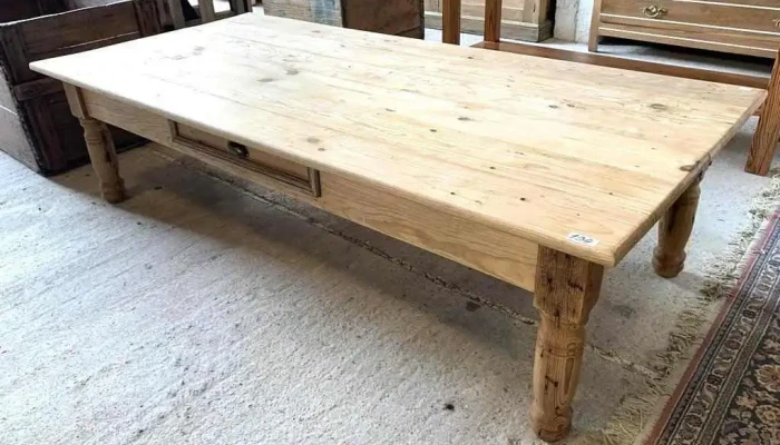 Mesa Ratona En Pino Y Pinotea Doble Frente 1,70 X 0,79 X 0,45 Alto