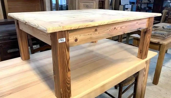 Mesa Ratona En Pinotea Y Pino 1,09 X 0,84 X 0,44 Alto