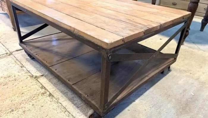 Mesa Ratona Hierro Y Madera Con Ruedas 0 2 - 06-12-2020