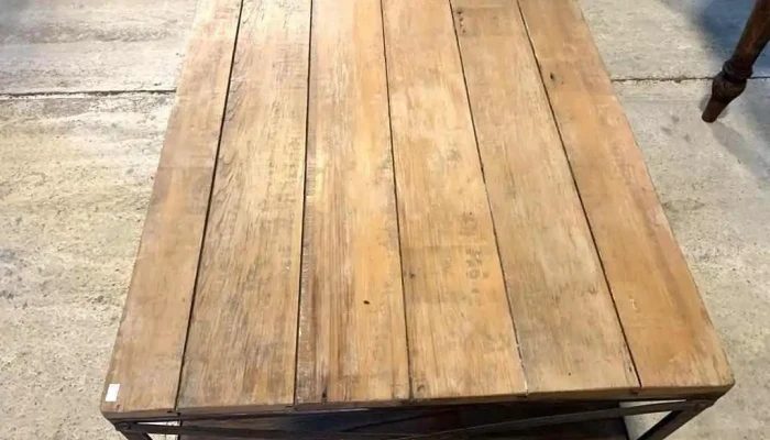Mesa Ratona Hierro Y Madera Con Ruedas 0 4 - 06-12-2020