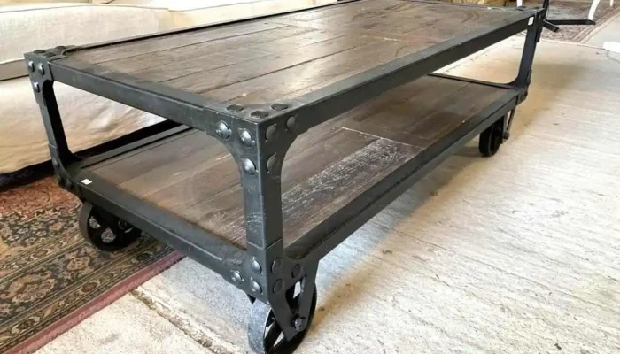 Mesa Ratona Madera E Hierro C Ruedas 1 2 - 06-12-2020