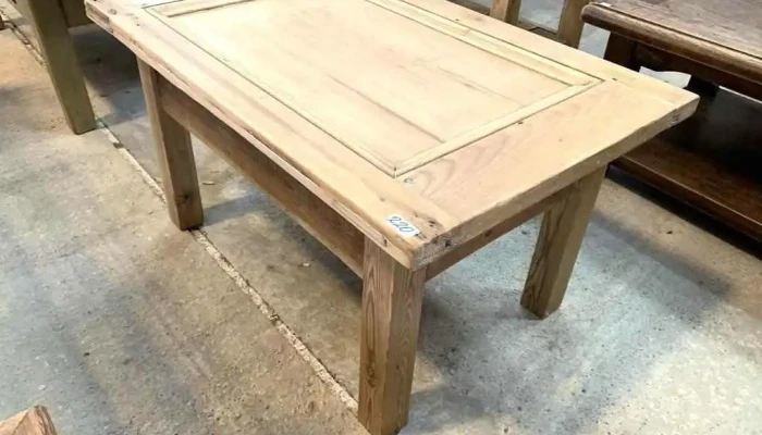 Mesa Ratona Pino Blanco Y Pinotea 0,89 X 0,57 X 0,50 Alto