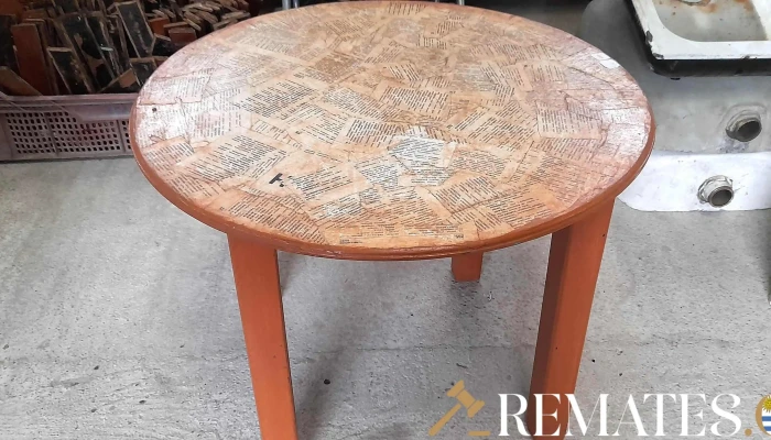 mesa ratona tapa circular (tapete de diario)