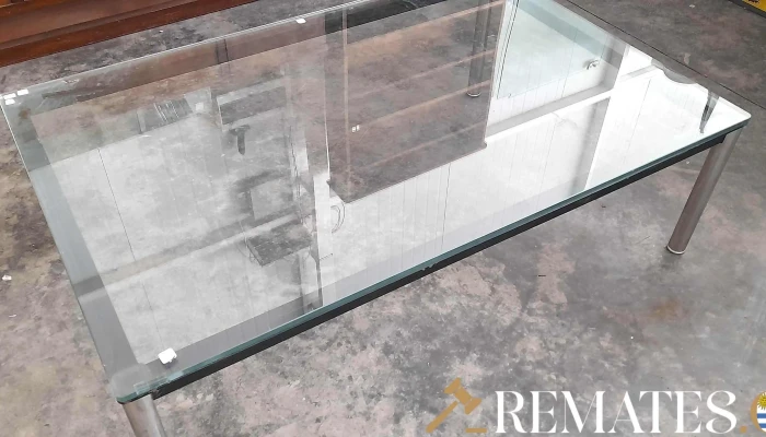 Mesa Ratona Tapa De Cristal Y Base De Hi 3 - 17-06-2021