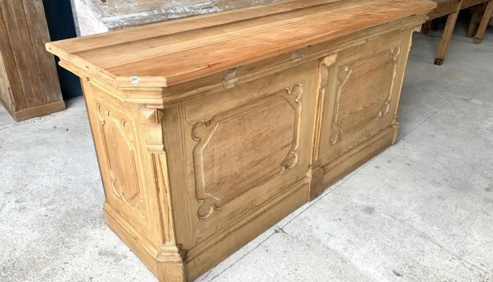 Mostrador De Viejo Almacen 4 Caj.  En Pino Blanco 2,10 X 0,74 X 0,95 Alto