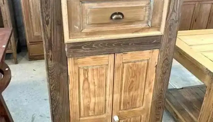 Mueble Buffet 2 Puertas 1 Cajon En Pinotea Y Pino Blanco 0,70 X 0,29 X 1,42 Alto