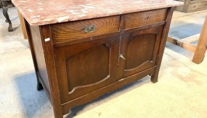 Mueble Lavatorio En Roble Con Marmol 10 1 - 06-12-2020