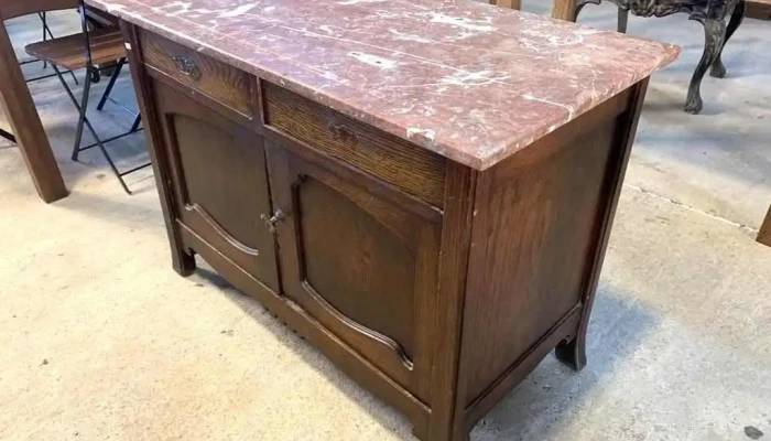 Mueble Lavatorio En Roble Con Marmol 10 2 - 06-12-2020