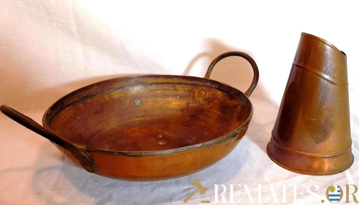 Olla y caldera con avería en cobre