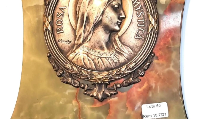 Placa Religiosa Virgen Sobre Onix Firmad 1 - 05-06-2021