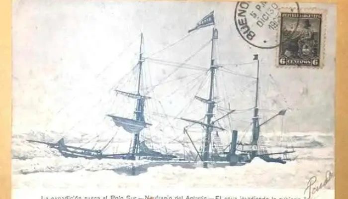 Postal Con Barco De La Expedicion Sueca 1 - 30-07-2021