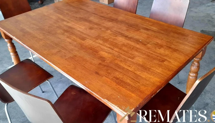 R juego de comedor moderno compuesto por mesa y 6 sillas Igual A Nuevo