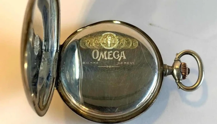 Reloj De Bolsillo En Plata Omega Doble T 4 - 06-12-2020