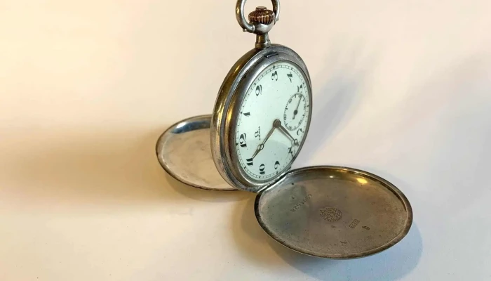 Reloj De Bolsillo En Plata Omega Doble T 7 - 06-12-2020