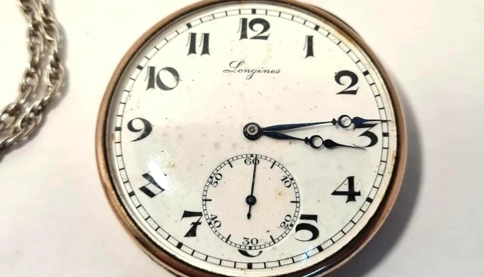 Reloj De Bolsillo Longines Plata Y Oro F 2 - 17-06-2021