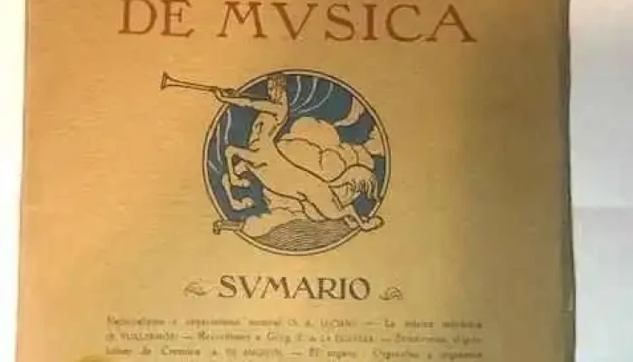 Revista de Musica año 1929 interesante ejemplar