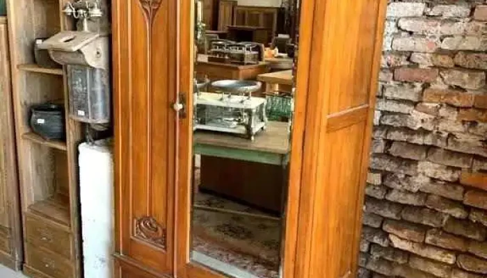 Roperia 1 Puerta Con Espejo Biselado 0,98 X 0,50 X 2,10 Alto