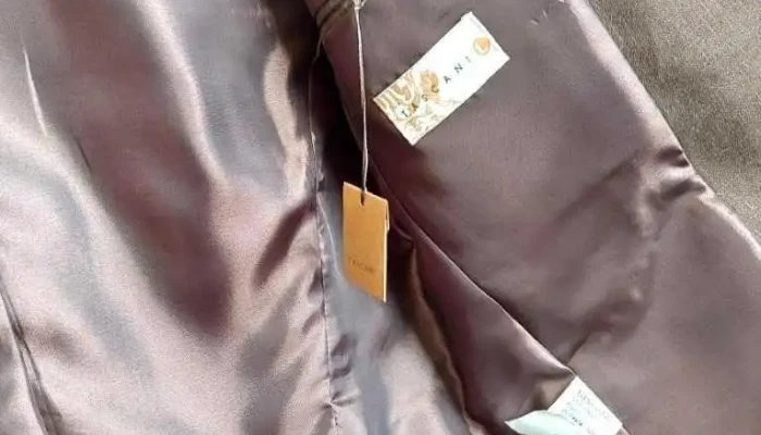 Saco De Lino Marron Talle L 2 - 25-08-2021