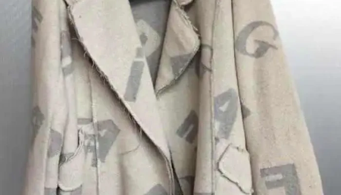 Saco estampado de lana talle unico