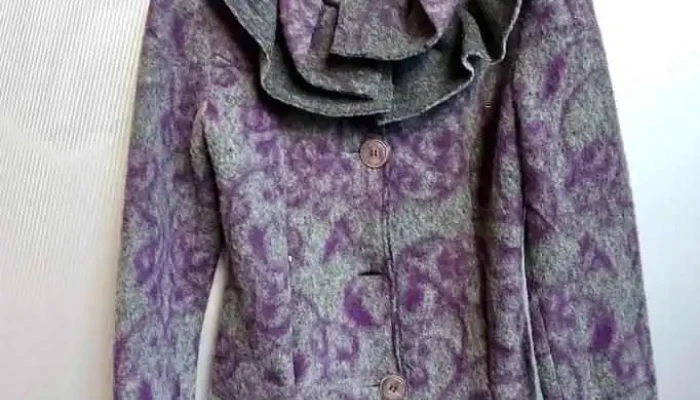 Saco Para Dama Estampado En Violeta Sin 1 - 25-08-2021