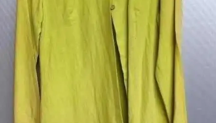 Saco verde manzana en lino italiano, talle 42