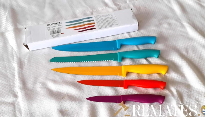 set de 5 cuchillos de colores