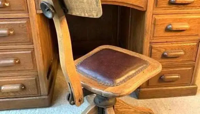Silla De Escritorio En Roble Giratoria -  5 - 06-12-2020