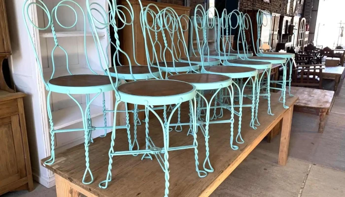 Sillas En Hierro Torneado Art Nouveau