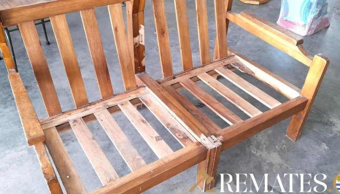Sofa En Madera De 2 Cuerpos Con Almohado 2 - 17-06-2021