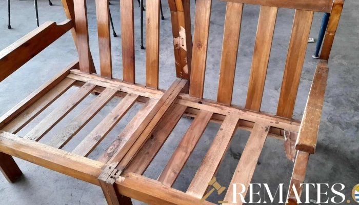 Sofa En Madera De 2 Cuerpos Con Almohado 3 - 17-06-2021