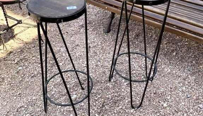 Taburetes Hierro Y Madera 073 Alto 1 - 06-12-2020