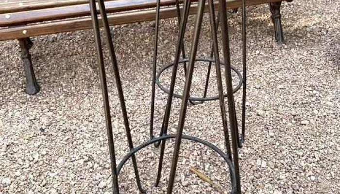 Taburetes Hierro Y Madera 073 Alto 2 - 06-12-2020