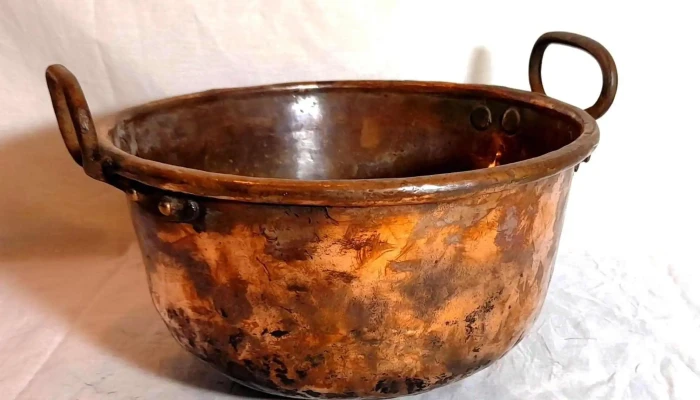Tacho de cobre antiguo pesado sano 10 lts