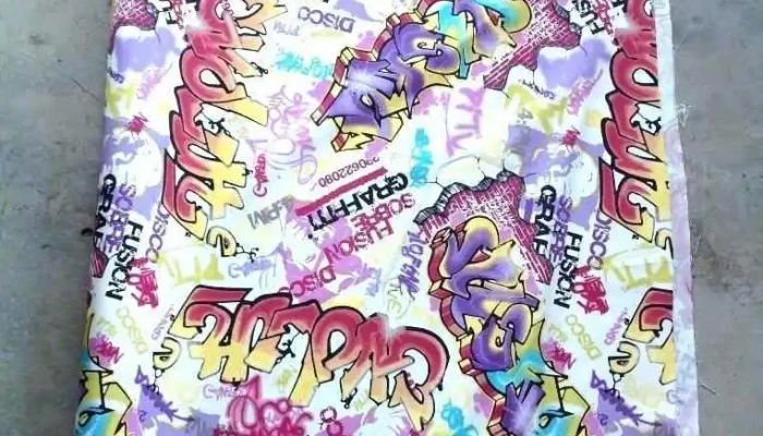 tela española disco graffiti (3,40 x 2,80)